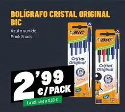 AhorraMas Bic - bolígrafo cristal original oferta