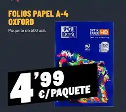 AhorraMas Oxford - folios papel a-4 oferta