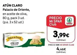 SPAR Gran Canaria Palacio de oriente - atún claro oferta