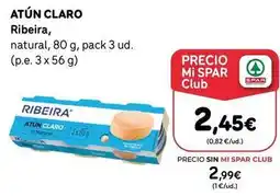 SPAR Gran Canaria Ribeira - atun claro oferta