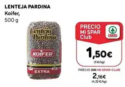 SPAR Gran Canaria Koifer - lenteja pardina oferta