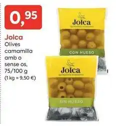 Suma Supermercados Jolca - olives camamilla amb o sense os oferta