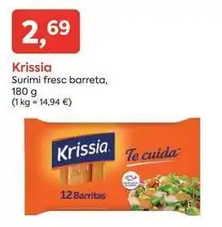 Suma Supermercados Krissia - surimi fresc barreta oferta