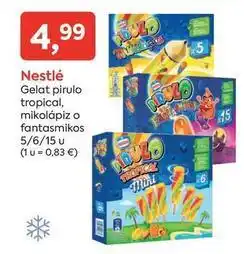Suma Supermercados Nestlé - gelat pirulo tropical, mikolapiz o fantas mikos oferta