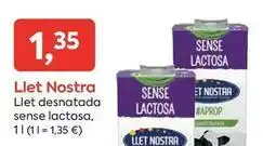 Suma Supermercados Llet nostra - llet desnatada oferta