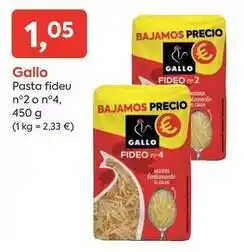 Suma Supermercados Gallo - pasta fideu oferta