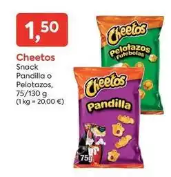 Suma Supermercados Cheetos - snack pandilla o pelotazos oferta