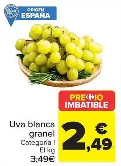 Carrefour Uva blanca granel oferta