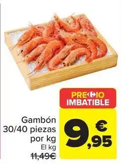 Carrefour Gambon 30/40 piezas oferta