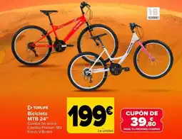 Carrefour Toplife - bicicleta mtb 24 oferta