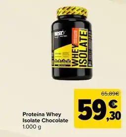 Carrefour Best protein - proteína whey isolate chocolate oferta