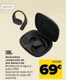 Carrefour Jbl- auriculares conduccion de aire sense lite oferta