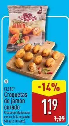 ALDI Flete - croquetas de jamón curado oferta