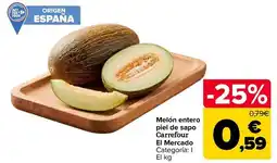 Carrefour Carrefour el mercado - melon entero piel de sapo oferta