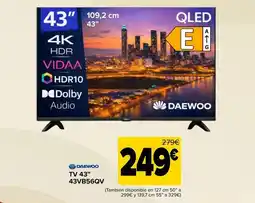 Carrefour Daewoo - tv 43'' 43vb56qv oferta