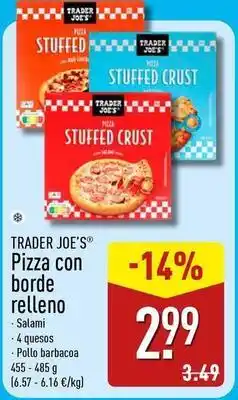ALDI Trader joe´s - pizza con borde relleno oferta