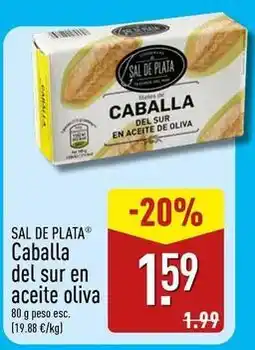 ALDI Sal de plata - caballa del sur en aceite oliva oferta