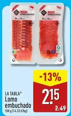 ALDI Lomo embuchado oferta