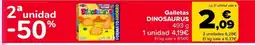 Carrefour DINOSAURUS Galletas oferta