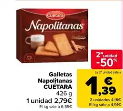 Carrefour CUÉTARA Galletas Napolitanas oferta