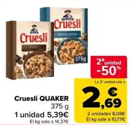 Carrefour QUAKER Cruesli oferta