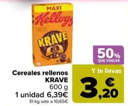 Carrefour KRAVE Cereales rellenos oferta
