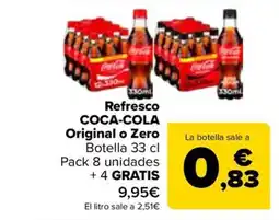 Carrefour COCA-COLA Refresco Original o Zero oferta