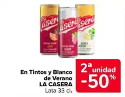 Carrefour LA CASERA En Tintos y Blanco de Verano oferta