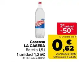 Carrefour LA CASERA Gaseosa oferta