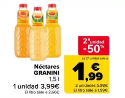 Carrefour GRANINI Néctares oferta