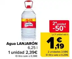 Carrefour LANJARÓN Agua oferta