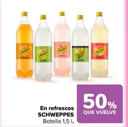 Carrefour SCHWEPPES En refrescos oferta