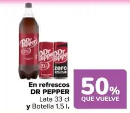 Carrefour DR PEPPER En refrescos oferta