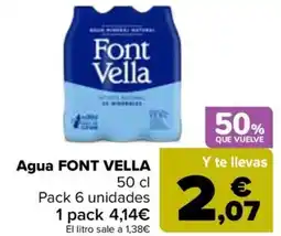 Carrefour FONT VELLA Agua oferta