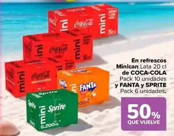 COCA-COLA y FANTA y SPRITE En refrescos Minican