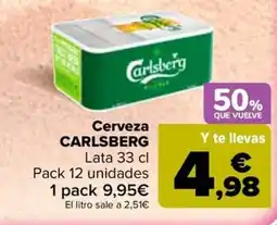 Carrefour CARLSBERG Cerveza oferta