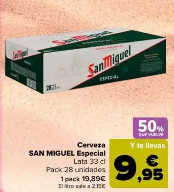SAN MIGUEL Cerveza Especial