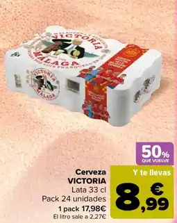 Carrefour VICTORIA Cerveza oferta