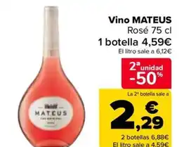 Carrefour MATEUS Vino Rosé oferta