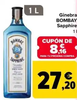 Carrefour BOMBAY Ginebra Sapphire oferta