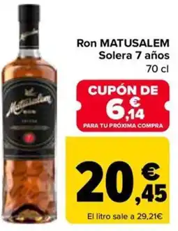 Carrefour MATUSALEM Ron Solera 7 años oferta