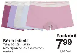 Zeeman Bóxer infantil oferta