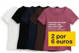 Zeeman ZeeMan camiseta de cuello redondo o de pico para mujer oferta