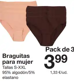 Zeeman Braguitas para mujer oferta