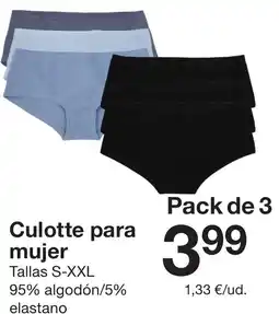 Zeeman Culotte para mujer oferta