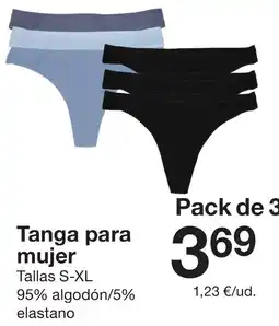 Zeeman Tanga para mujer oferta