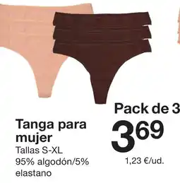 Zeeman Tanga para mujer oferta