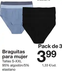 Zeeman Braguitas para mujer oferta