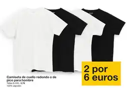 Zeeman ZeeMan camiseta de cuello redondo o de pico para hombre oferta