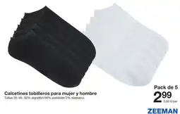Zeeman Zeeman calcetines tobilleros para mujer y hombre oferta